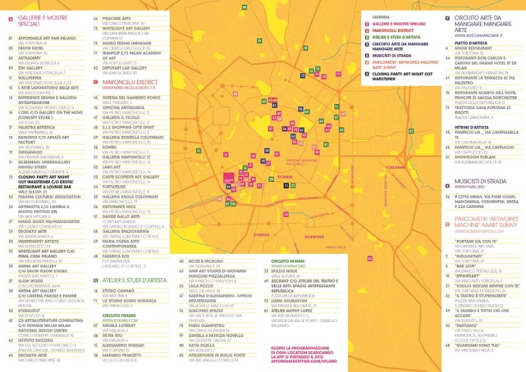 AAF Milano ArtNightOutFlyer Map side1