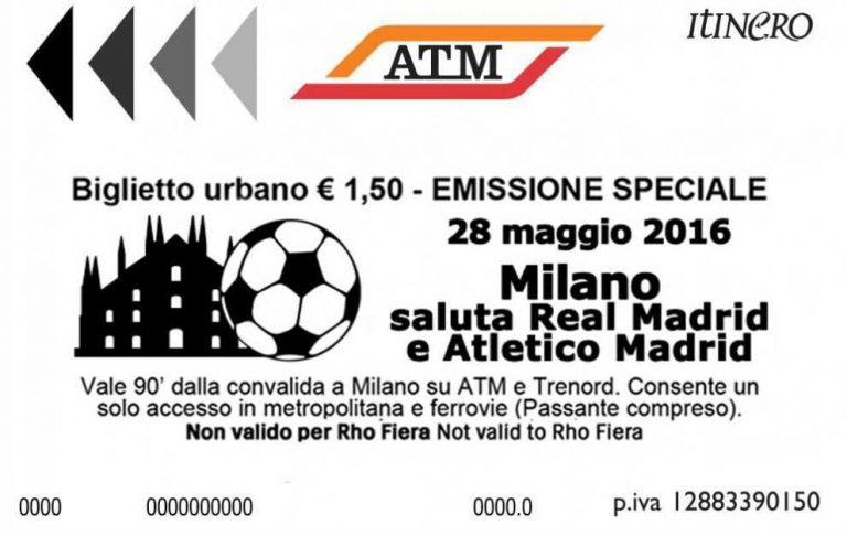 biglietto atm da collezione 
