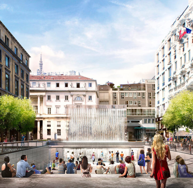 APPLE STORE DI PIAZZA LIBERTY RENDERING