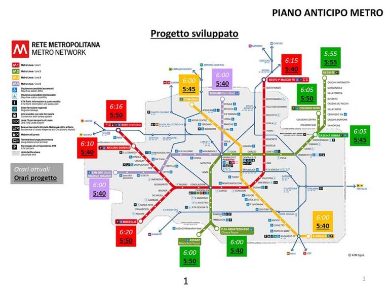 mappa metro
