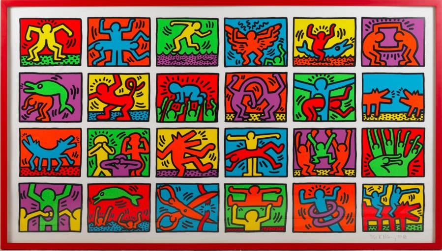 Keith Haring compressed