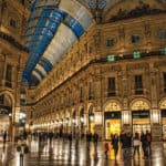 galleria vittorio emanuele ii night time