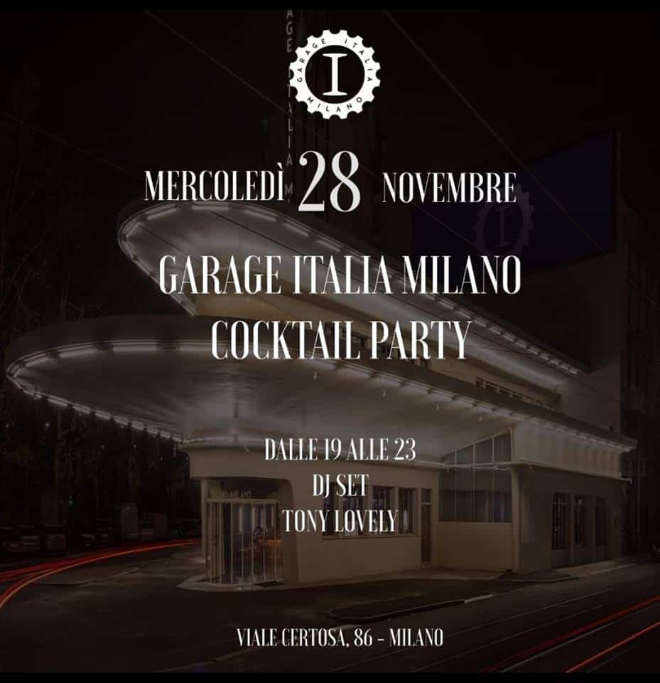 garage italia cocktail party