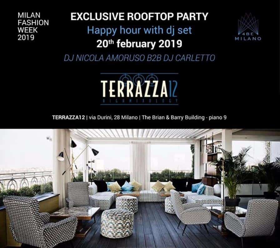 terrazza12 milano cocktail party
