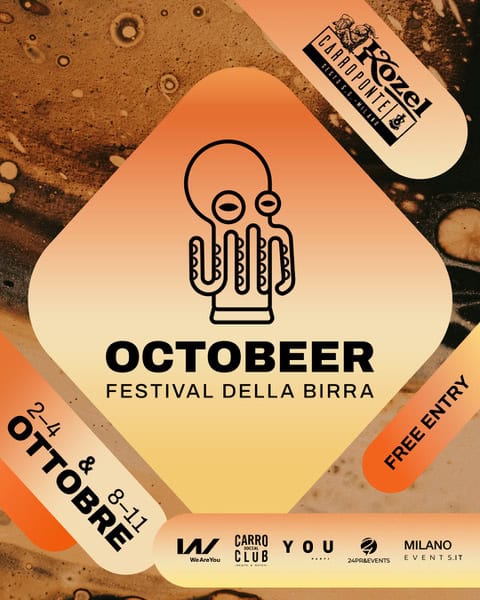 Locandina Octobeer Festival della Birra Milano 2026 al Carroponte