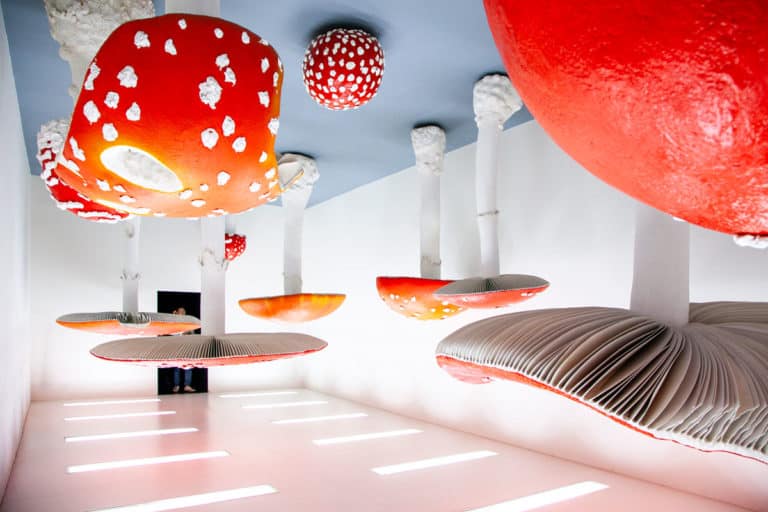 Upside Down Mushroom Room di Carsten Holler Atlas a Fondazione Prada