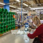 Stabilimento Miroglio riconvertito per la produzione di mascherine protettive