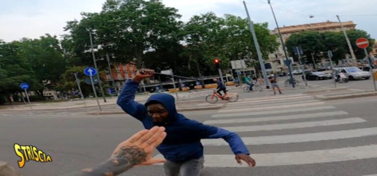 brumotti aggressione porta venezia milano striscia