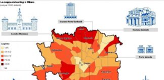 contagi coronavirus mappa milano