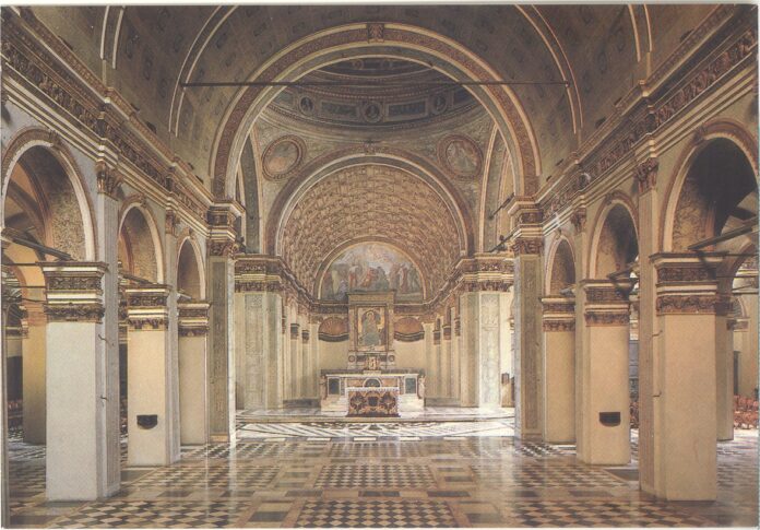 MI Milano 1990 Basilica Santa Maria presso San Satiro navata centrale