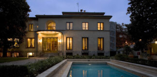 Villa Necchi Campiglio Milano allimbrunire Foto F. Clerici © FAI Fondo Ambiente Italiano