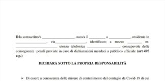 autocertificazione lombardia