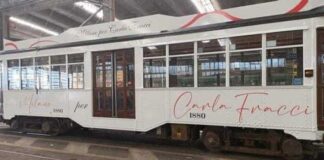 tram dedicato a carla fracci