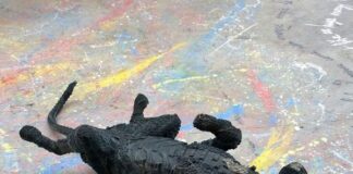 Nazareno Biondo   Wanna play    pneumatici 200x80x50cm 2015....