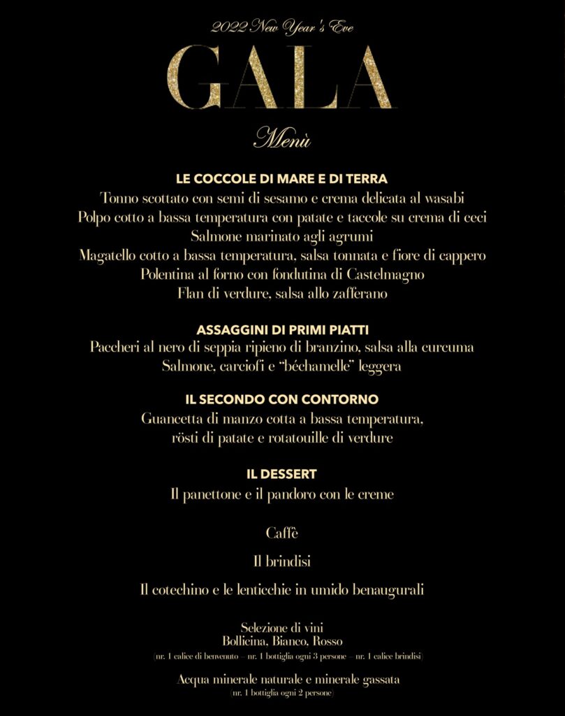 menu the gallery meravigli