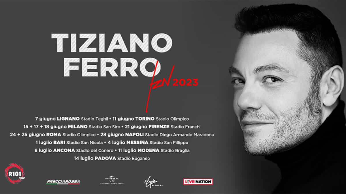 Tiziano Ferro annuncia le date del suo Tour 2023, biglietti già online