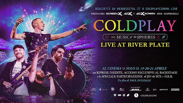 film concerto dei Coldplay