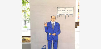 Rifatto murale di Berlusconi