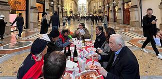 pranzo di Natale per i senzatetto
