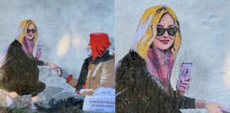 murales velenoso contro Chiara Ferragni
