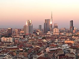 Panorama sui grattacieli di Porta Nuova