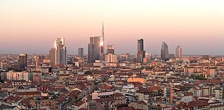 Panorama sui grattacieli di Porta Nuova