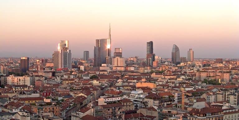 Panorama sui grattacieli di Porta Nuova