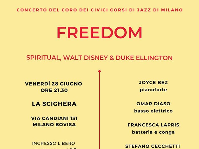 concerto del coro dei civici corsi di jazz di Milano