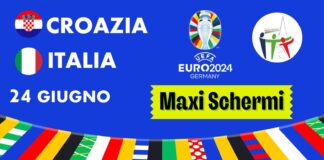 croazia italia europei milano maxi schermi