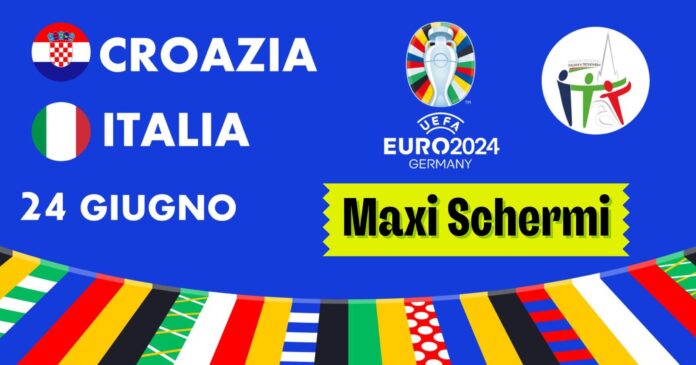 croazia italia europei milano maxi schermi