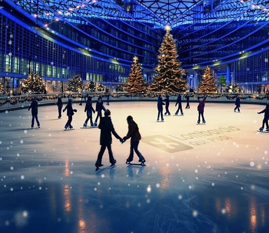 Palazzo Lombardia si trasforma in una grande distesa ghiacciata per Natale
