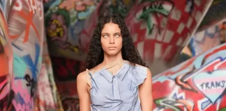Diesel: sfilata da record con modelle "senza occhi" e 3 km di graffiti