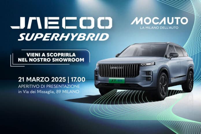mocauto JAECOO presentazione aperitivo