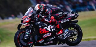 Esposizione ufficiale della MotoGp Aprilia Racing