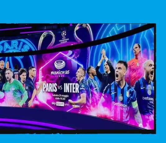 finale champions inter milano maxischermo
