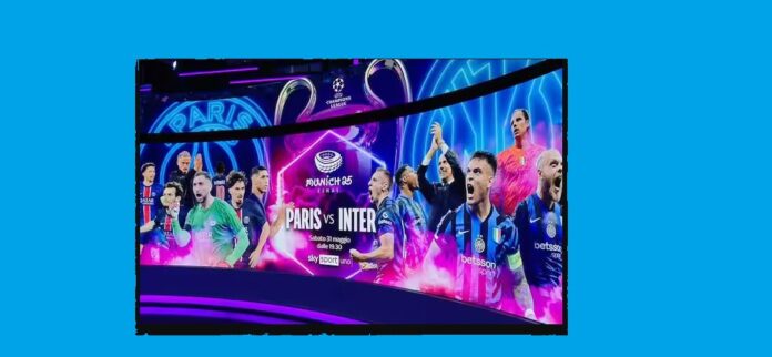 finale champions inter milano maxischermo