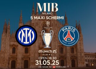 finale champions a milano maxi schermo inter duomo mib