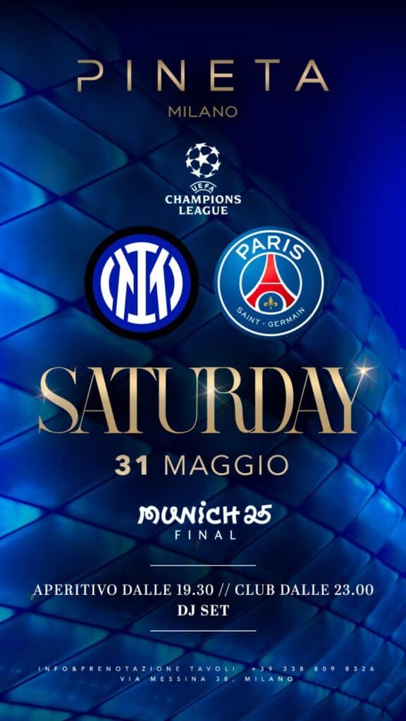 pineta milano finale champions league
