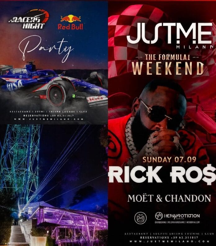 f1 party justme milano