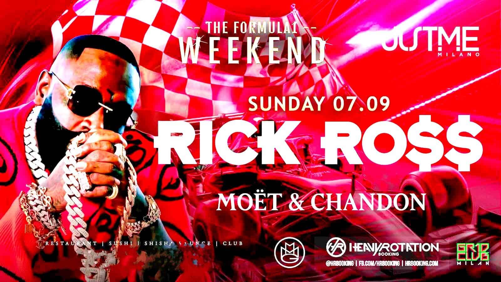 F1 GP Party JustMe Milano Rick Ross - After Race ufficiale Formula 1