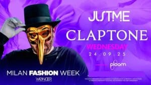Claptone milano justme fashion week
