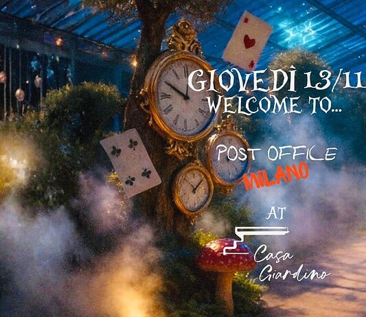 casa giardino MILANO post office