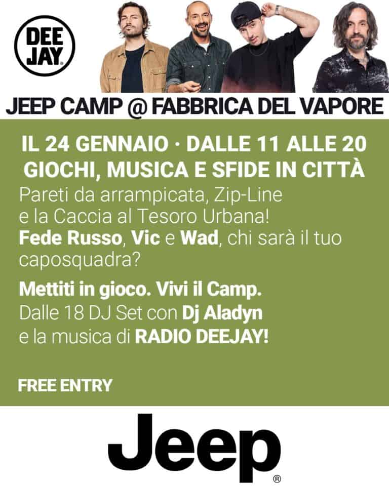 jeep camp caccia al tesoro fabbrica del vapore