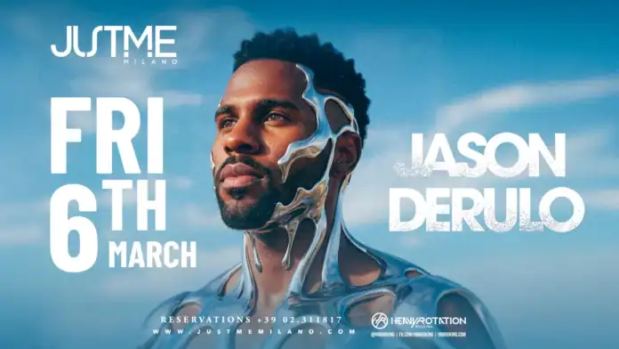 Jason Derulo a Milano: Justme Milano il 6 marzo con promo limitata