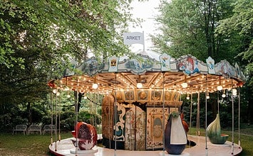 ARKET al Giardino delle Arti: la giostra di frutta che tutti vogliono vedere