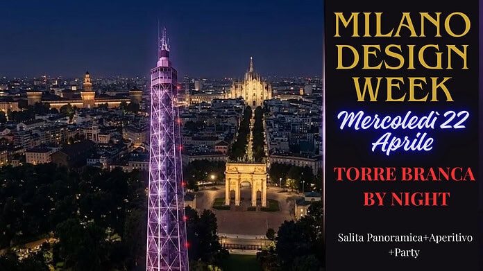 fuorisalone torre branca by night party milano design week
