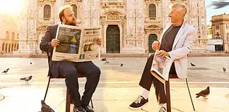 Cattelan e Design Week: colazione-baratto in Piazza Duomo