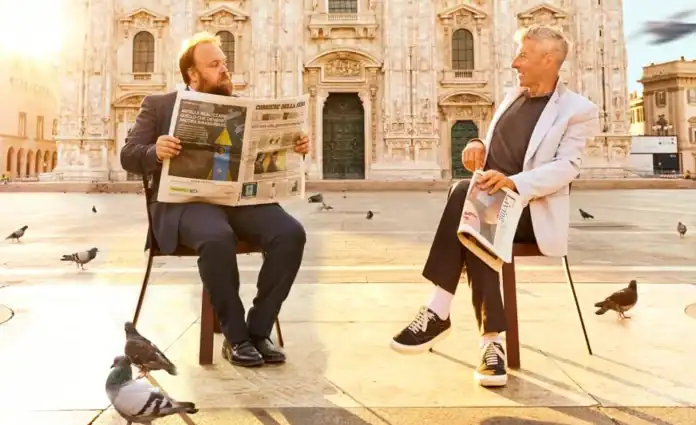 Cattelan e Design Week: colazione-baratto in Piazza Duomo