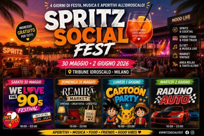 Festival Spritz Social Fest all’Idroscalo Milano Spritz Social Fest 2026 – Festival all’Idroscalo di Milano