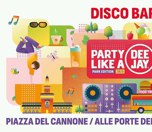 Disco Bar by Food Society durante Party Like a Deejay 2026 a Milano con street food, DJ set, aperitivo e musica a Piazza del Cannone nel Parco Sempione
